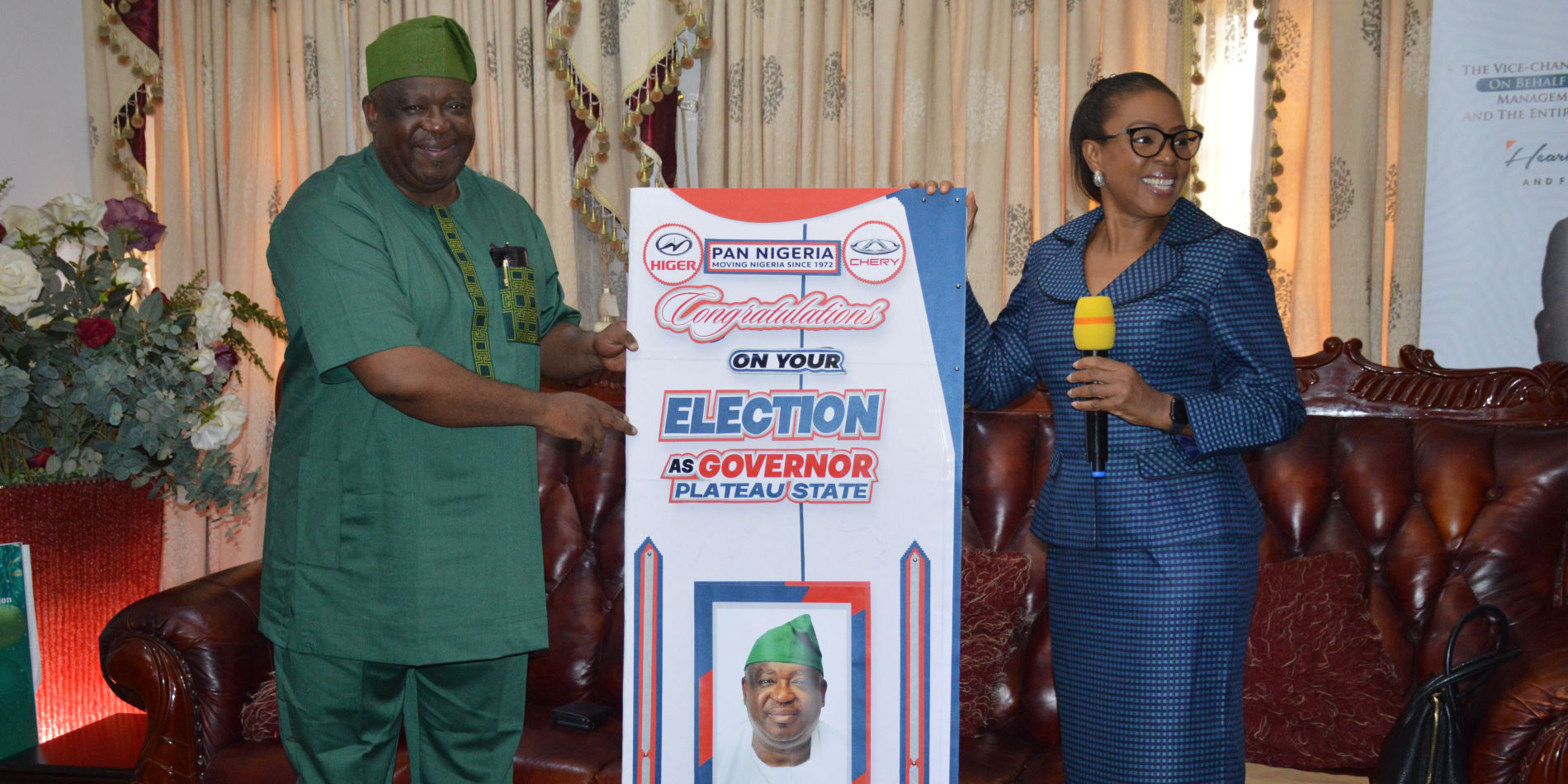 PAN'S MANAGEMENT PAYS COURTESY VISIT TO PLATEAU STATE GOVERNOR